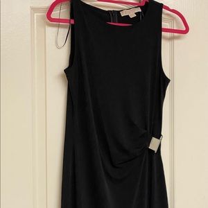 Black Sleeveless Buckle Ruched Sheath dress 
Brand new MICHAEL Michael Kors